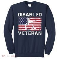 Disabled Veteran For Dad Grandpa Veteran American Flag Sweatshirt thumb 0