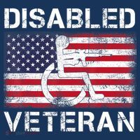 Disabled Veteran For Dad Grandpa Veteran American Flag Women's Hoodie thumb 2