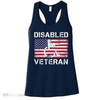 Disabled Veteran For Dad Grandpa Veteran American Flag Women's Tank Top thumb 0
