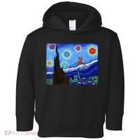 Dungeons Van Gogh Starry Night D20 Dragons Toddler Hoodie thumb 0