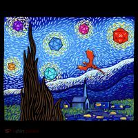 Dungeons Van Gogh Starry Night D20 Dragons Toddler Hoodie thumb 2