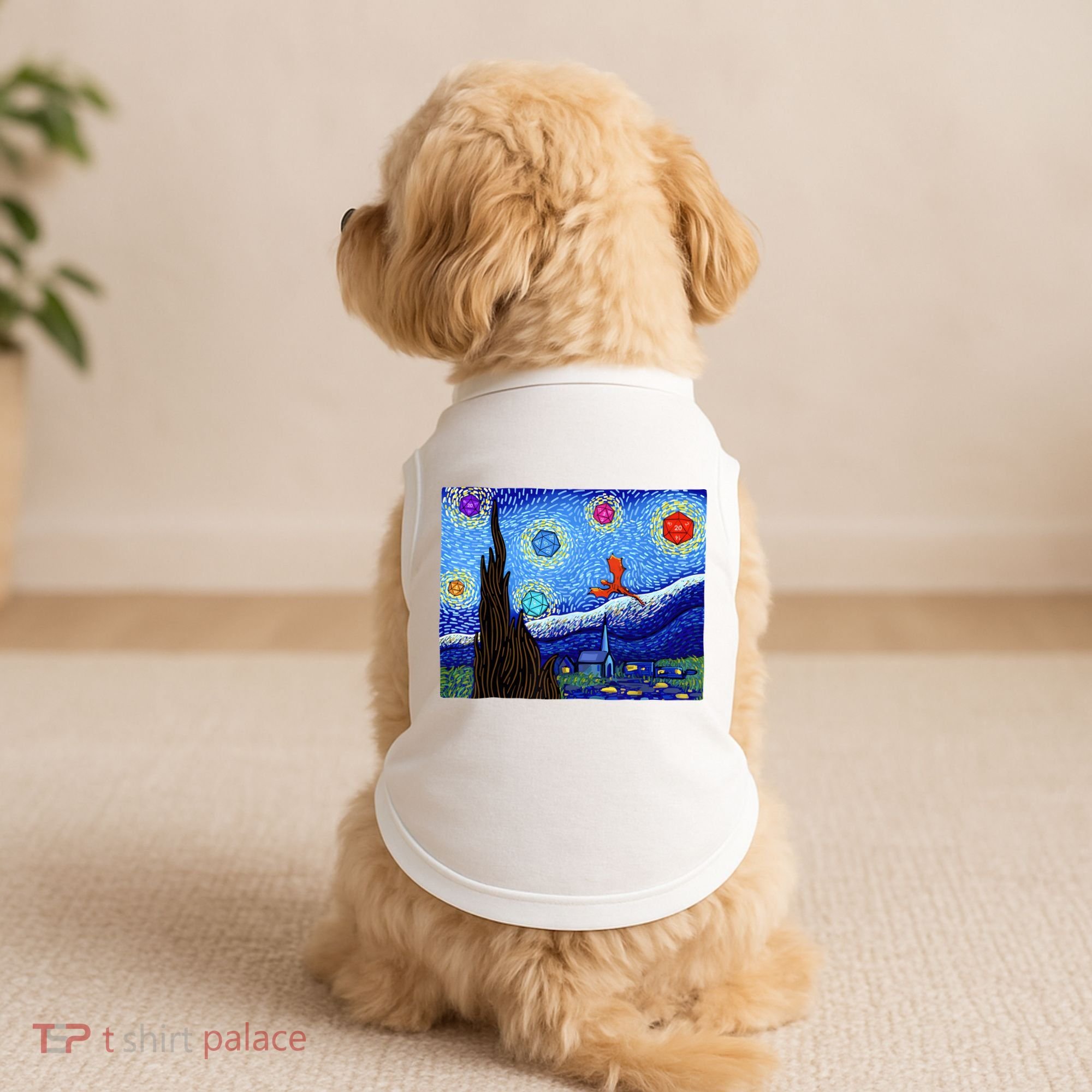 Dungeons Van Gogh Starry Night D20 Dragons Doggie Tank
