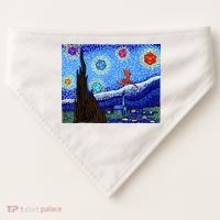 Dungeons Van Gogh Starry Night D20 Dragons USA-Made Doggie Bandana thumb 0