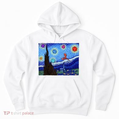Dungeons Van Gogh Starry Night D20 Dragons Hoodie