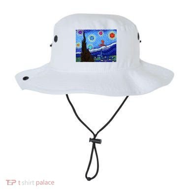 Dungeons Van Gogh Starry Night D20 Dragons Bucket Hat