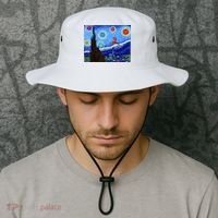 Dungeons Van Gogh Starry Night D20 Dragons Bucket Hat thumb 2