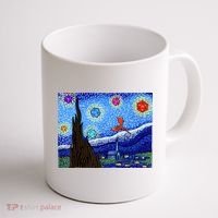 Dungeons Van Gogh Starry Night D20 Dragons Coffee Mug thumb 1