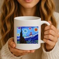 Dungeons Van Gogh Starry Night D20 Dragons Coffee Mug thumb 3