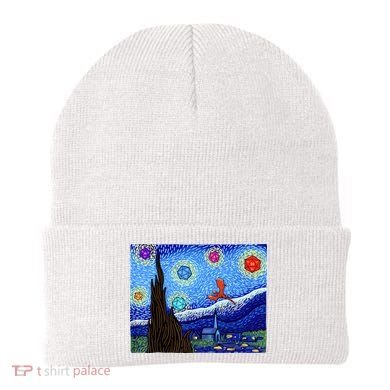 Dungeons Van Gogh Starry Night D20 Dragons Beanie