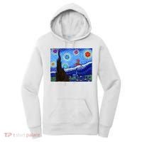 Dungeons Van Gogh Starry Night D20 Dragons Women's Hoodie thumb 0