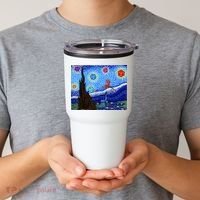 Dungeons Van Gogh Starry Night D20 Dragons Tumbler thumb 2