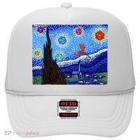 Dungeons Van Gogh Starry Night D20 Dragons Hat thumb 0