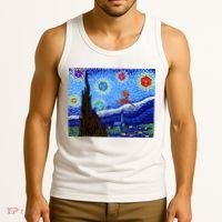 Dungeons Van Gogh Starry Night D20 Dragons Tank Top thumb 3