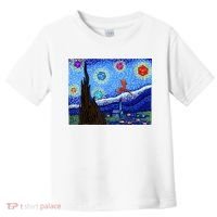 Dungeons Van Gogh Starry Night D20 Dragons Toddler T-Shirt thumb 0