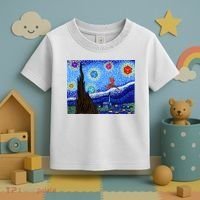 Dungeons Van Gogh Starry Night D20 Dragons Toddler T-Shirt thumb 3