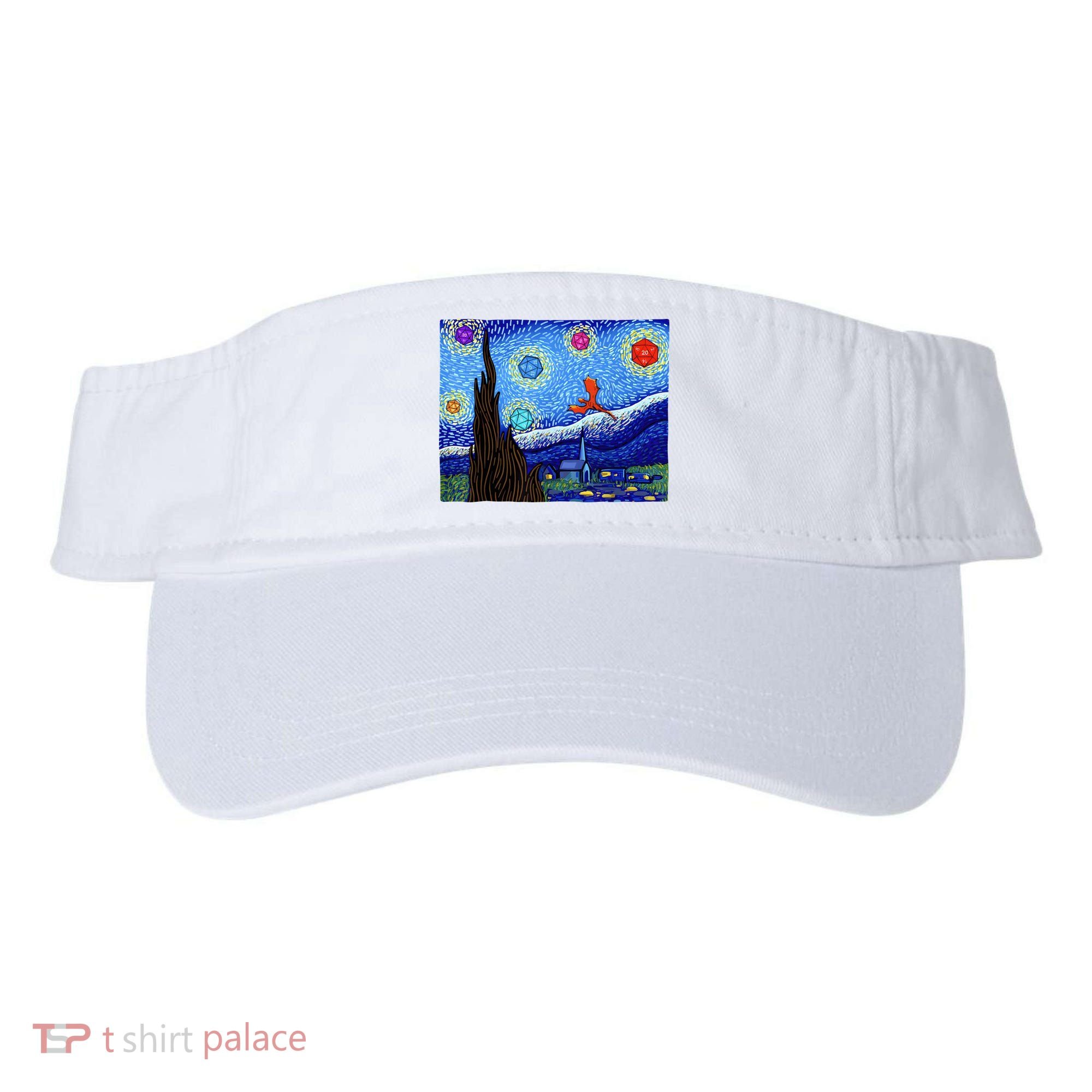 Dungeons Van Gogh Starry Night D20 Dragons Visor