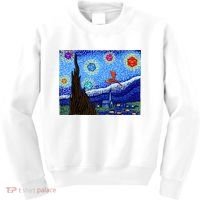 Dungeons Van Gogh Starry Night D20 Dragons Kids Sweatshirt thumb 0