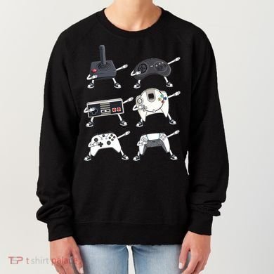Dabbing Video Game Controllers Funny Boys Gamer Dab Women's Sweatshirt