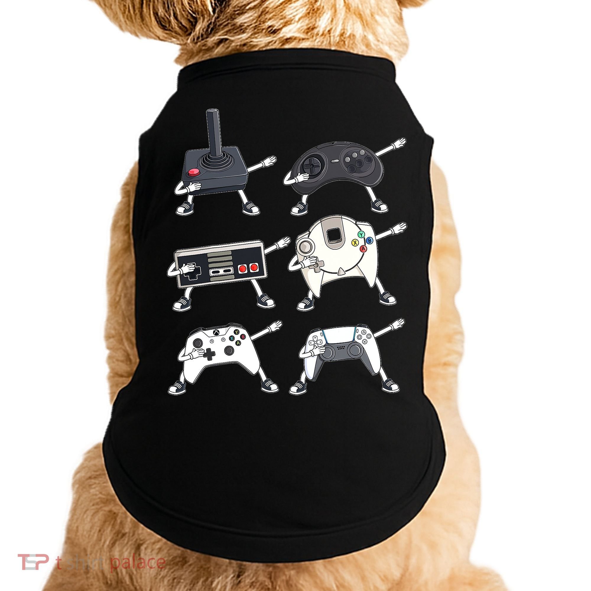 Dabbing Video Game Controllers Funny Boys Gamer Dab Doggie Tank