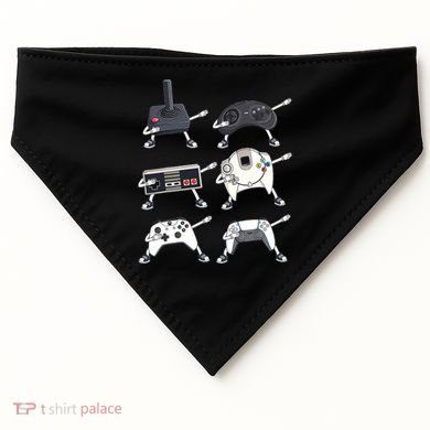 Dabbing Video Game Controllers Funny Boys Gamer Dab USA-Made Doggie Bandana