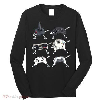 Dabbing Video Game Controllers Funny Boys Gamer Dab Long Sleeve Shirt