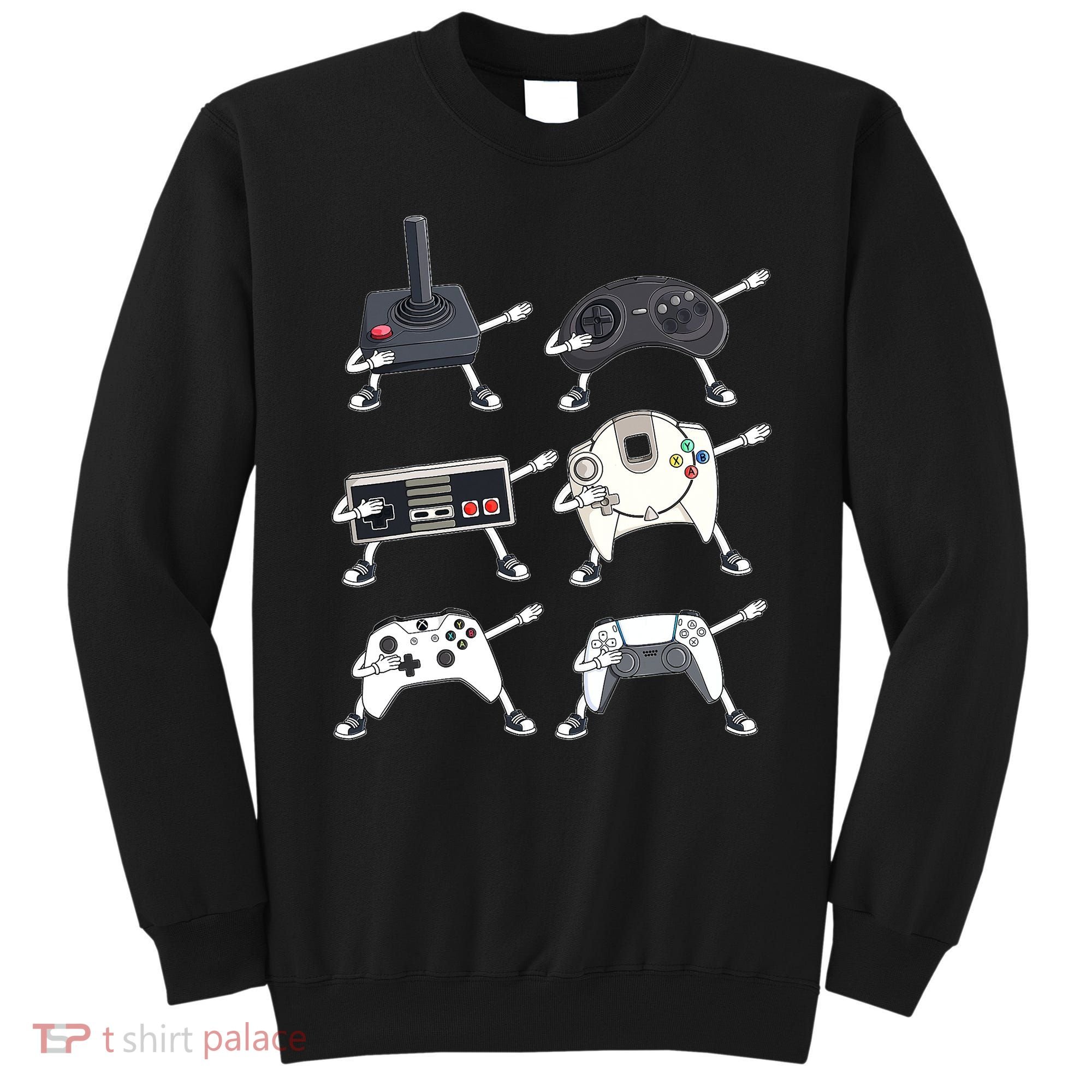 Dabbing Video Game Controllers Funny Boys Gamer Dab Sweatshirt
