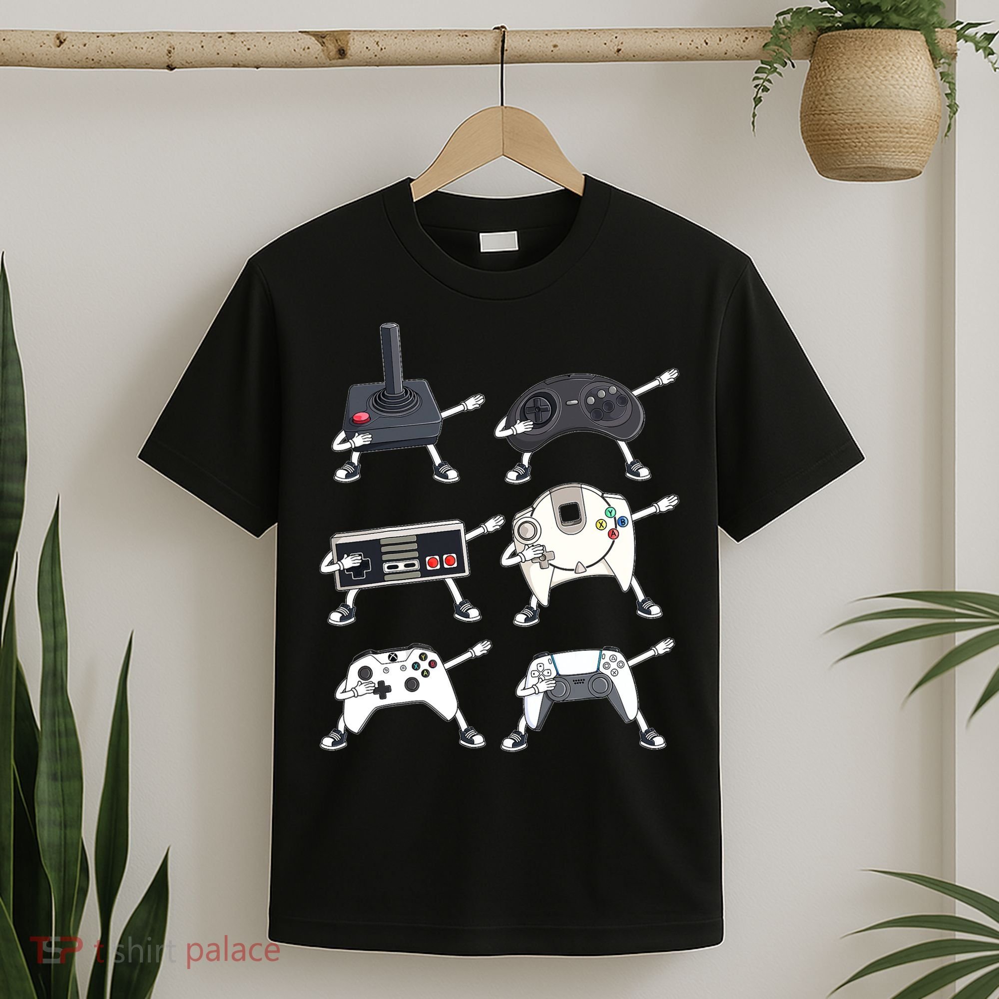 Dabbing Video Game Controllers Funny Boys Gamer Dab T-Shirt