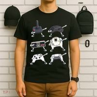 Dabbing Video Game Controllers Funny Boys Gamer Dab T-Shirt thumb 6