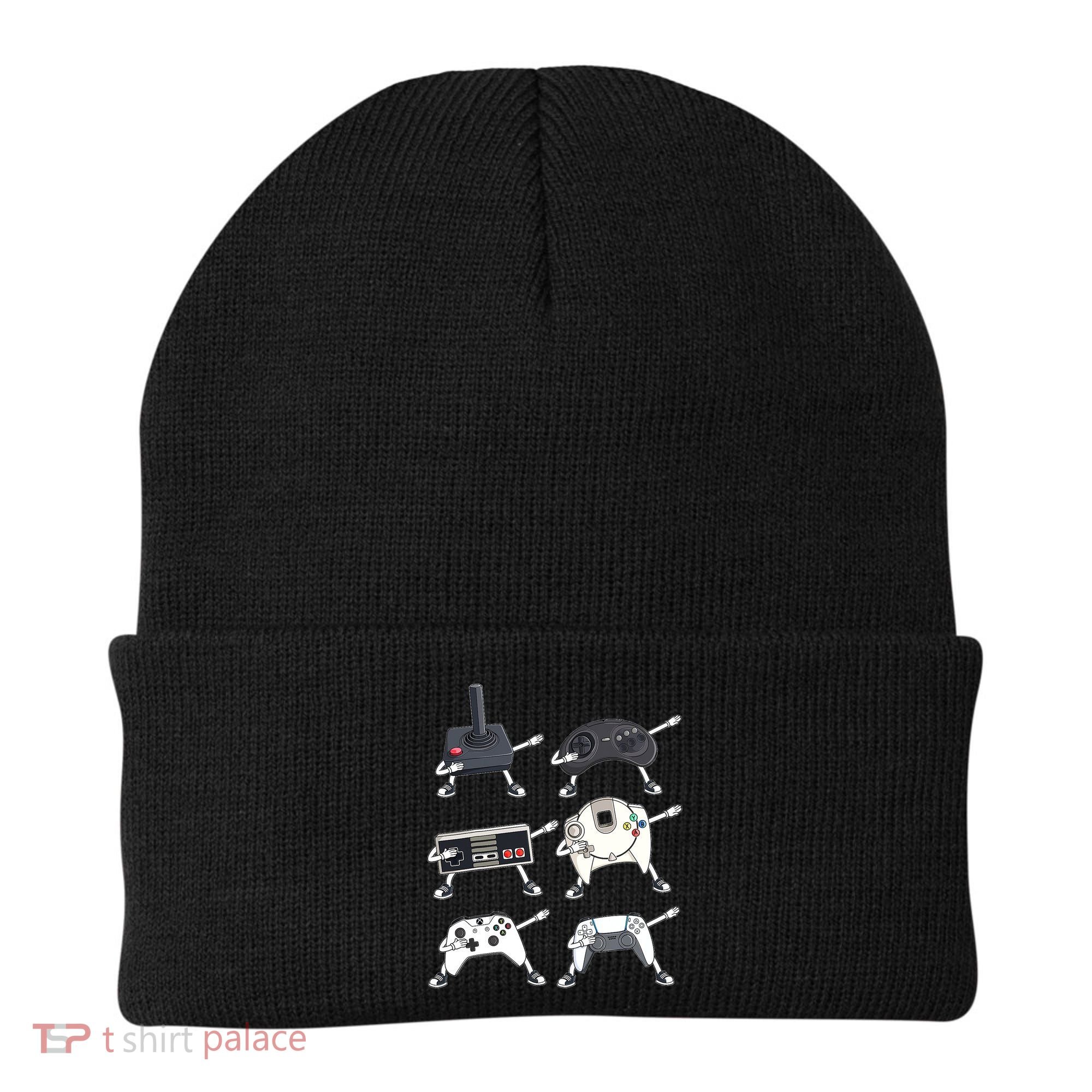 Dabbing Video Game Controllers Funny Boys Gamer Dab Beanie