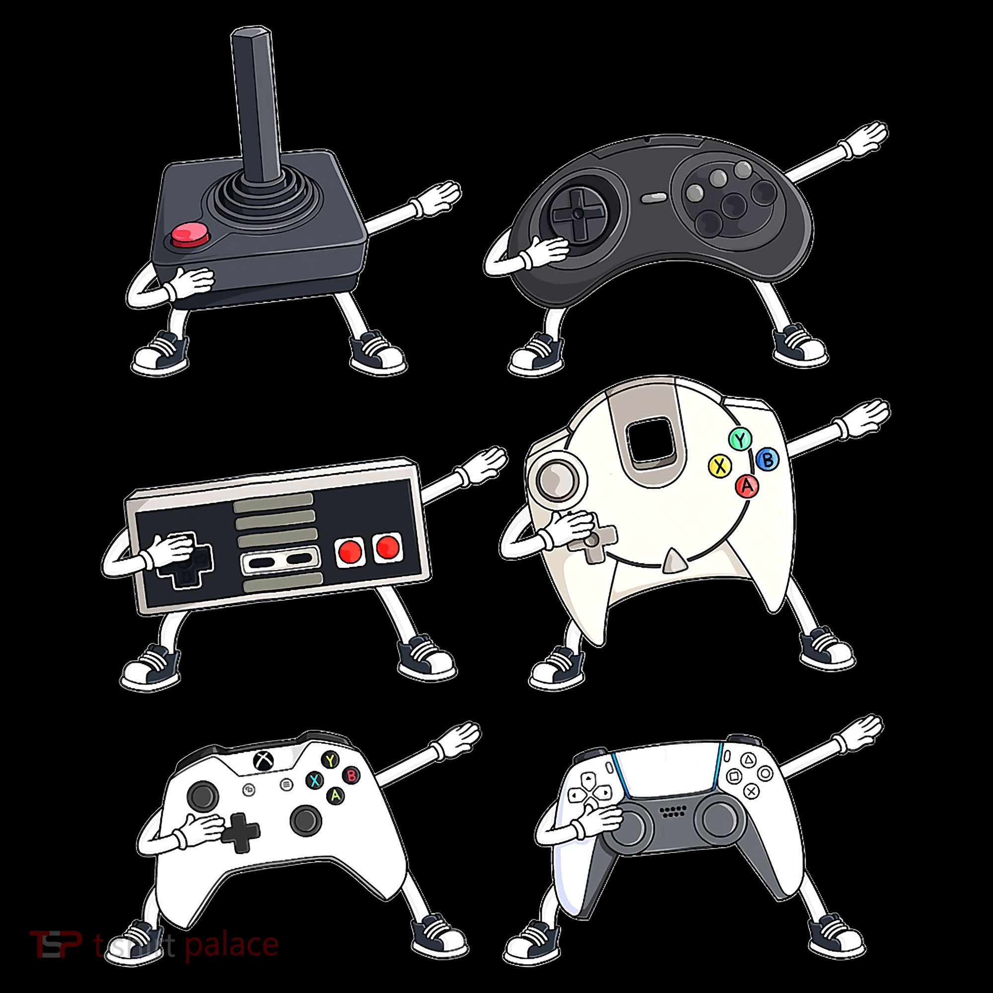 Dabbing Video Game Controllers Funny Boys Gamer Dab Mousepad
