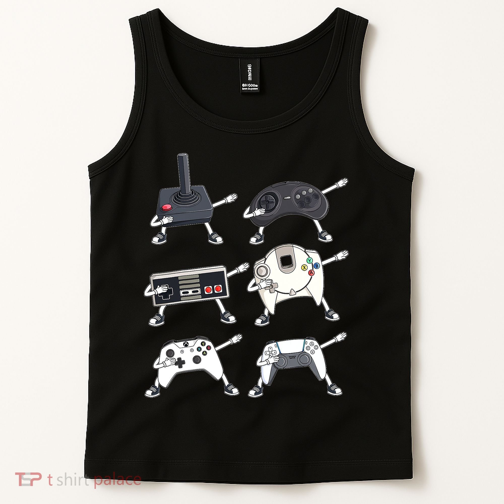 Dabbing Video Game Controllers Funny Boys Gamer Dab Tank Top