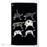 Dabbing Video Game Controllers Funny Boys Gamer Dab Golf Towel thumb 0
