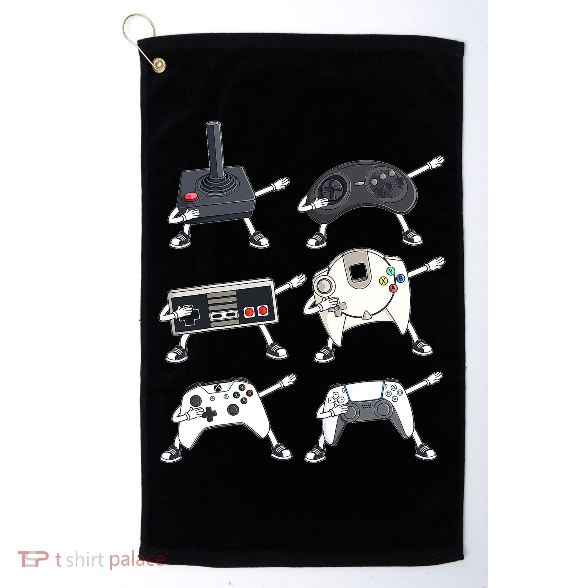Dabbing Video Game Controllers Funny Boys Gamer Dab Golf Towel