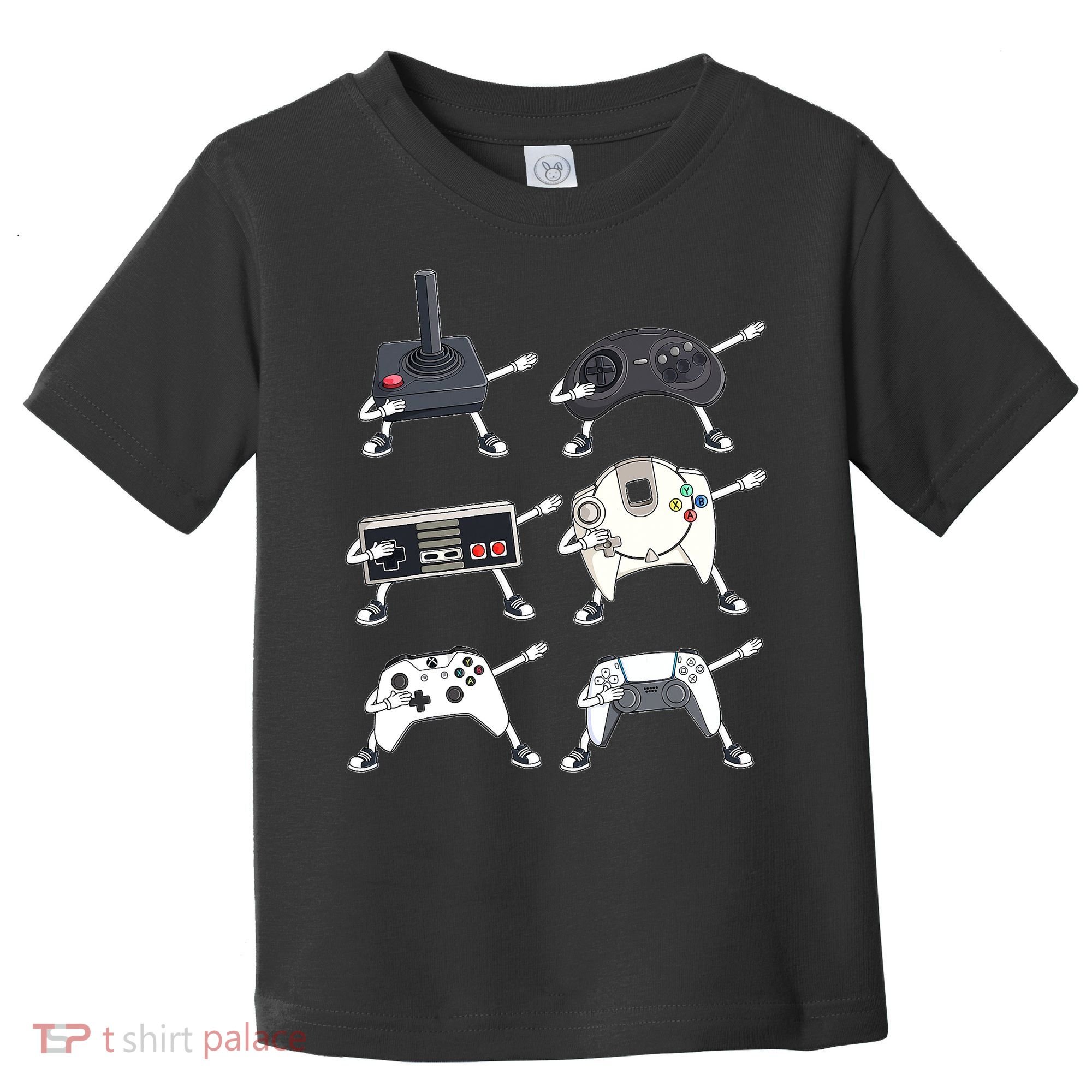 Dabbing Video Game Controllers Funny Boys Gamer Dab Toddler T-Shirt