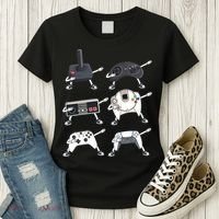 Dabbing Video Game Controllers Funny Boys Gamer Dab Women's T-Shirt thumb 3