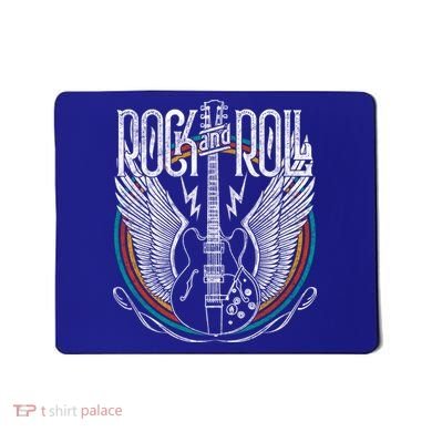 Distressed Vintage Gift Retro 80s Rock & Roll Music Guitar Wings Gift Mousepad