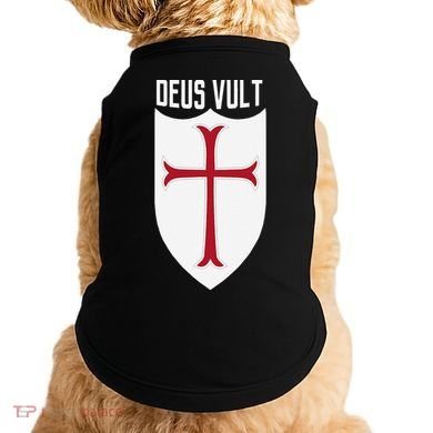 Deus Vult God Wills It Crusader Meme Doggie Tank