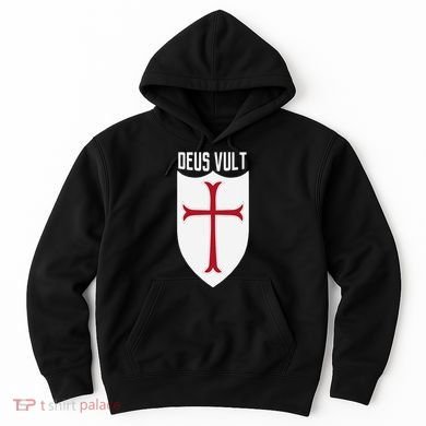 Deus Vult God Wills It Crusader Meme Hoodie