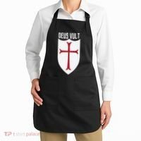 Deus Vult God Wills It Crusader Meme Apron thumb 2
