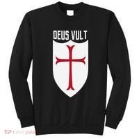Deus Vult God Wills It Crusader Meme Sweatshirt thumb 0