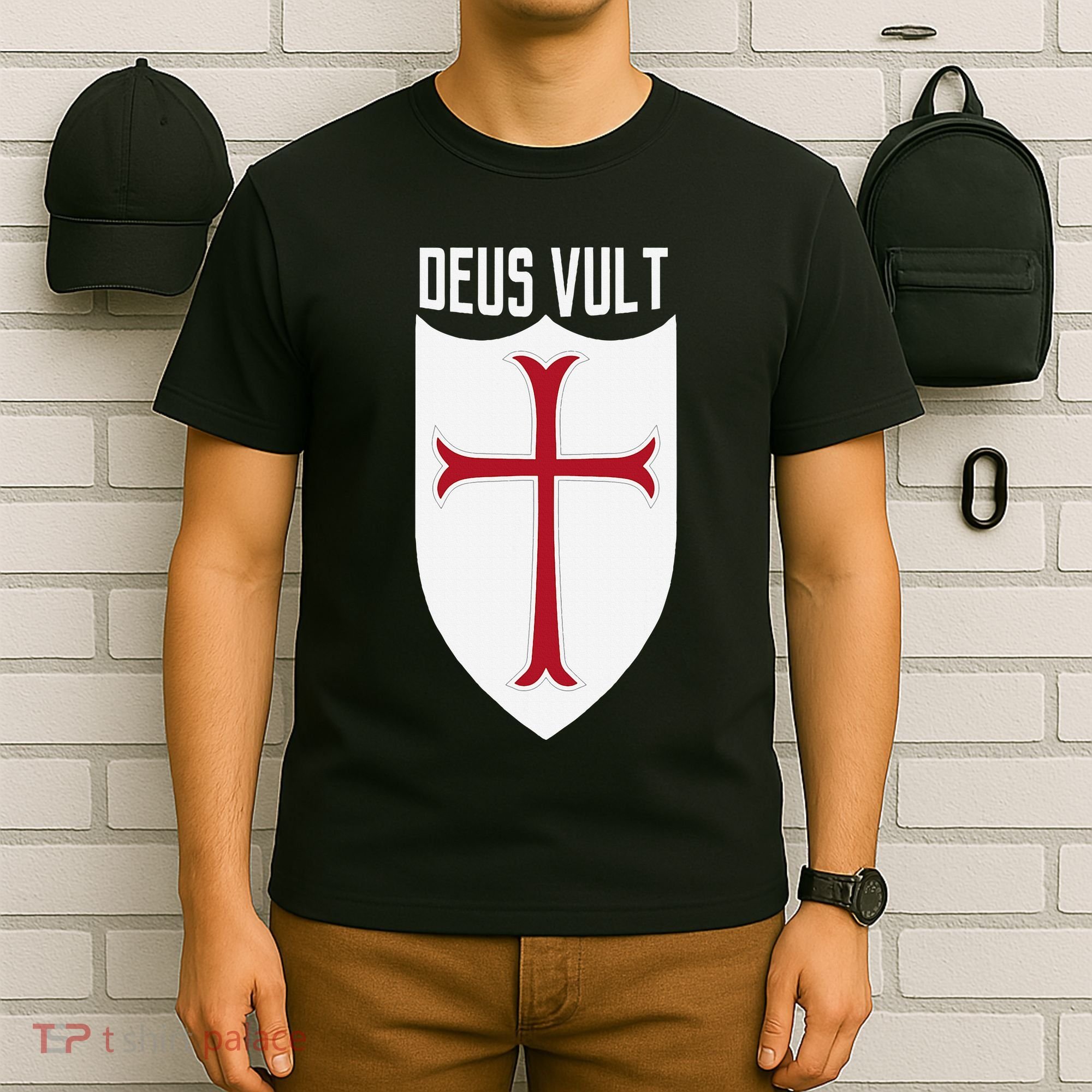 Deus Vult God Wills It Crusader Meme T-Shirt