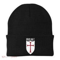 Deus Vult God Wills It Crusader Meme Beanie thumb 0