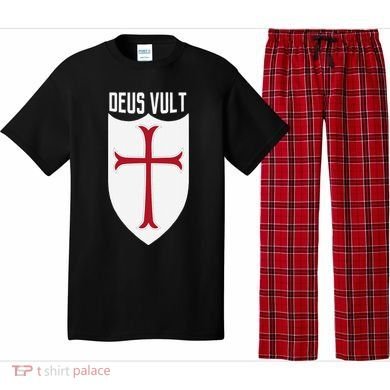 Deus Vult God Wills It Crusader Meme Pajama Set