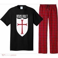Deus Vult God Wills It Crusader Meme Pajama Set thumb 0