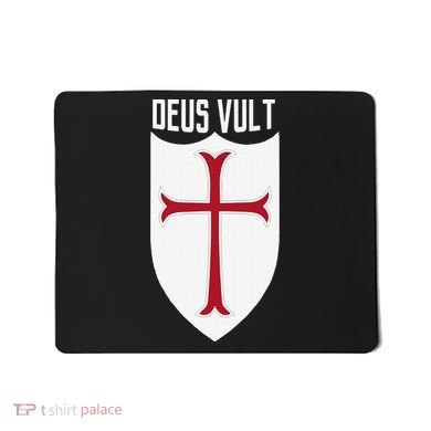 Deus Vult God Wills It Crusader Meme Mousepad