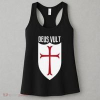 Deus Vult God Wills It Crusader Meme Women's Tank Top thumb 3