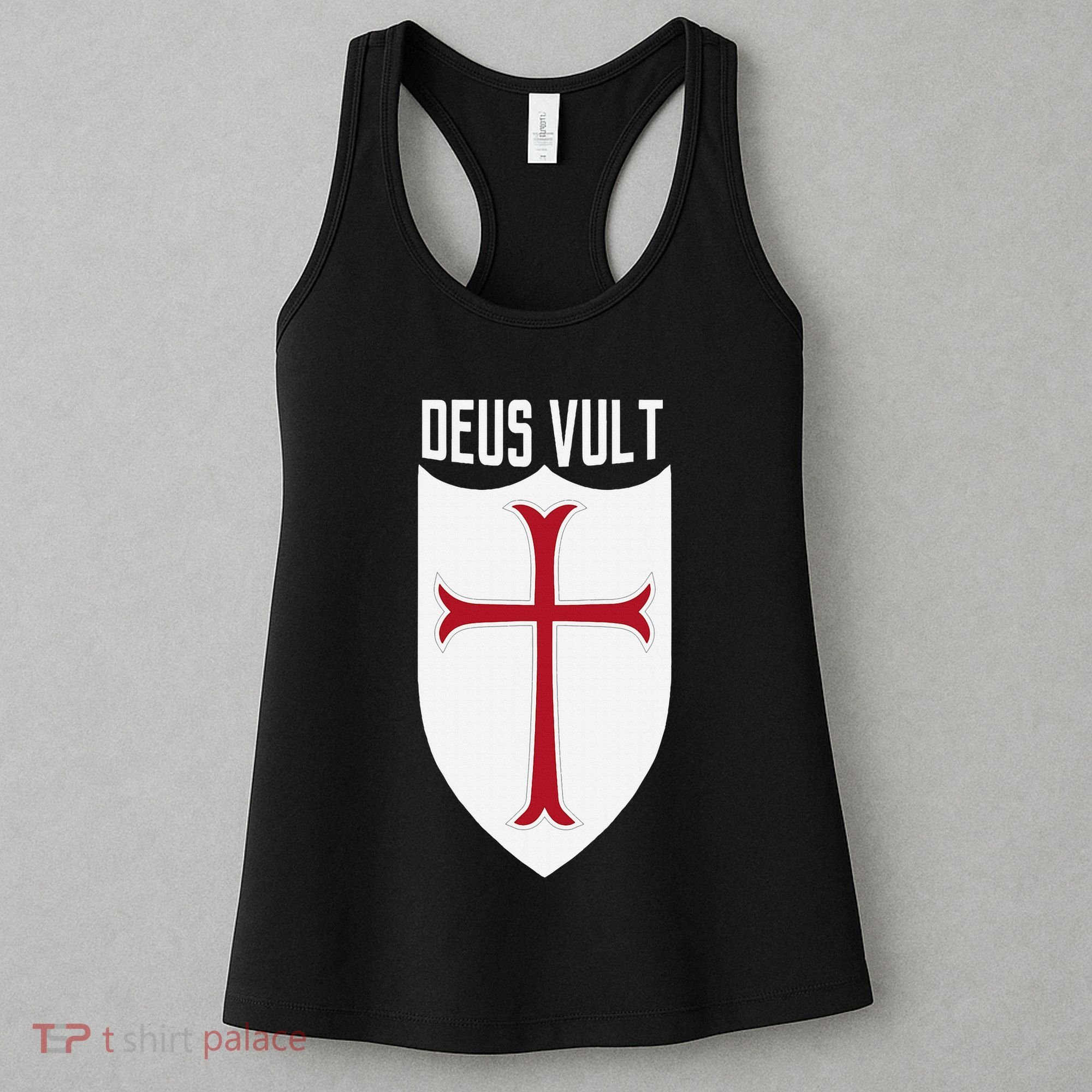 Deus Vult God Wills It Crusader Meme Women's Tank Top