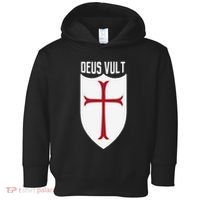 Deus Vult God Wills It Crusader Meme Toddler Hoodie thumb 0