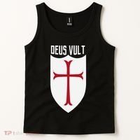 Deus Vult God Wills It Crusader Meme Tank Top thumb 2