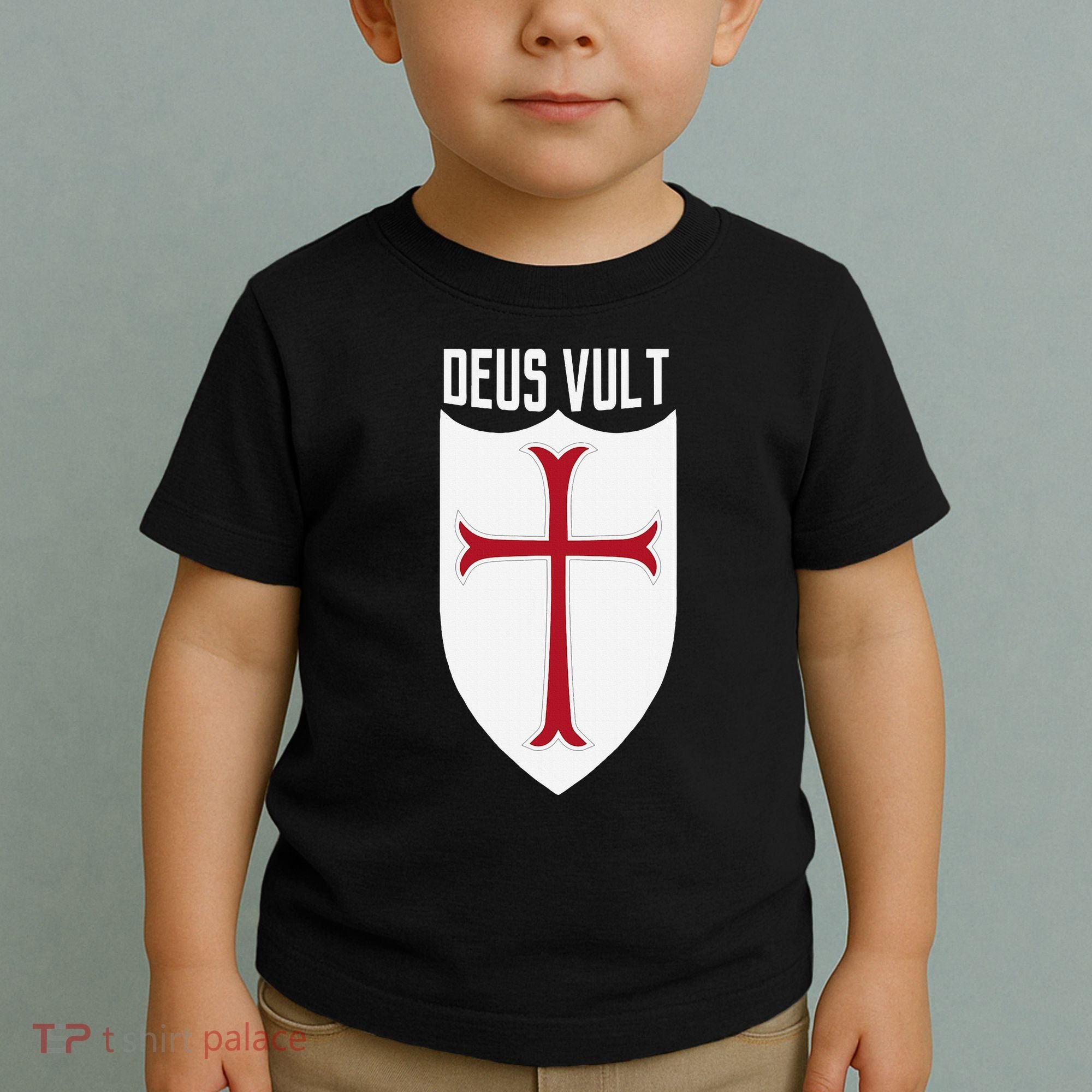 Deus Vult God Wills It Crusader Meme Toddler T-Shirt